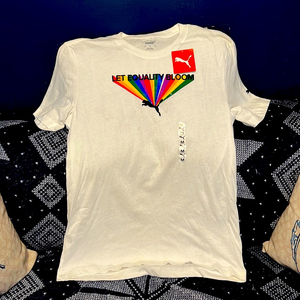 “Let Equality Bloom” men’s Puma t-shirt